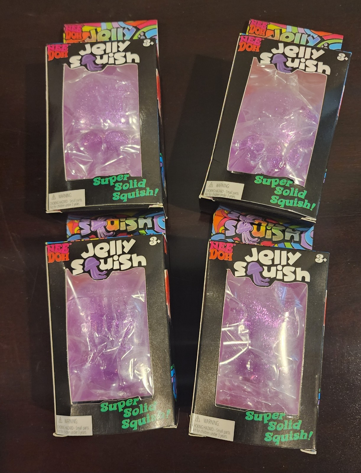 JellySquish Purple Jellyfish Squishy Sensory Squeeze Toy New