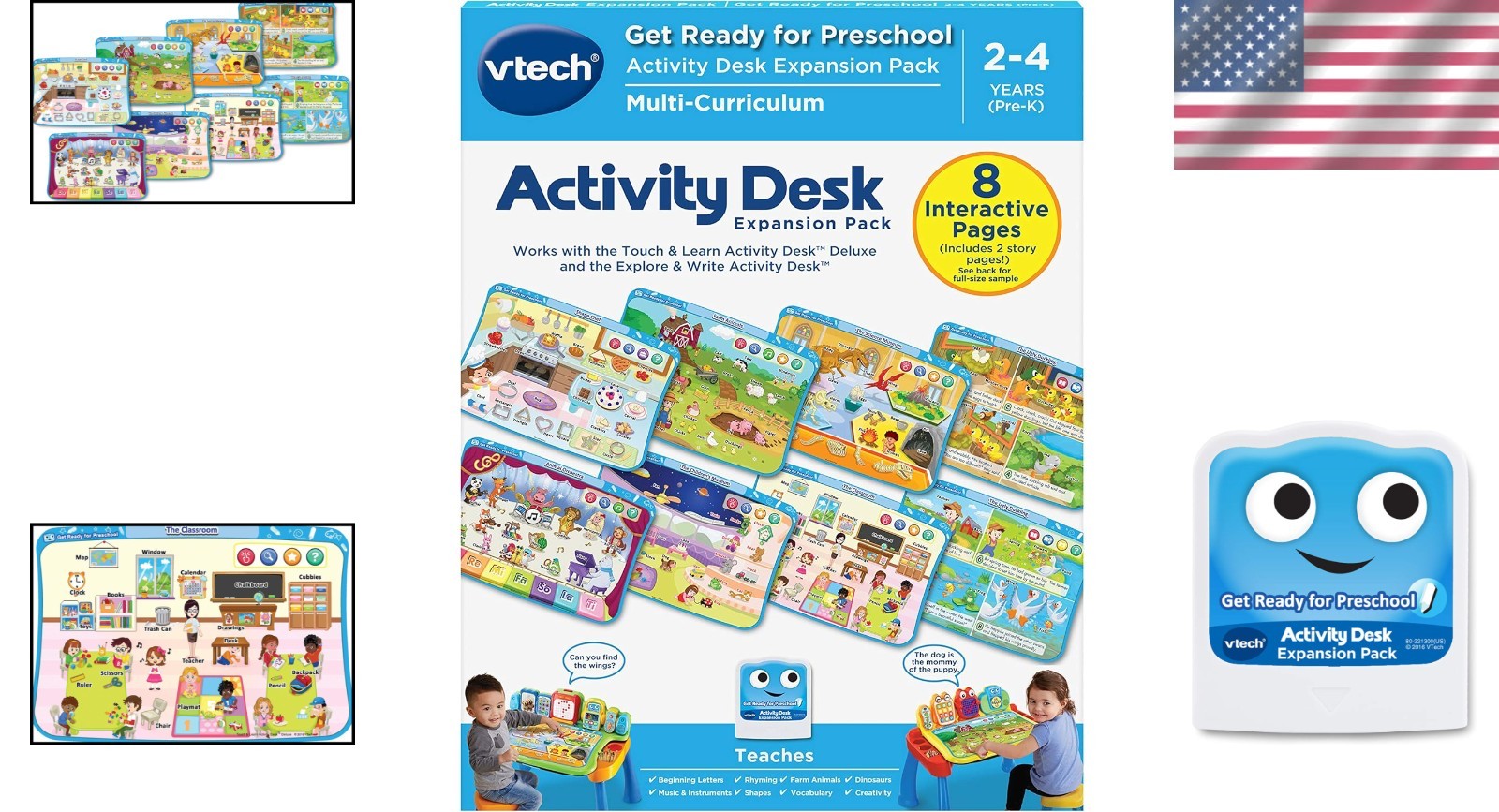Touch and Learn Activity Desk Deluxe Expansion Pack – Get Ready for Preschool