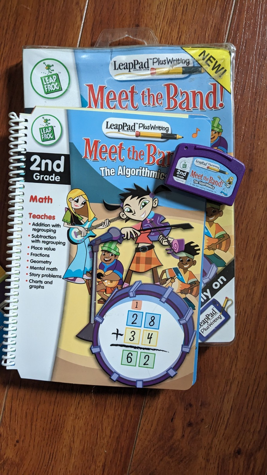 LeapFrog LeapPad Plus Writing LOT Books Cartridges Phonics Reading AUDIO FLAW