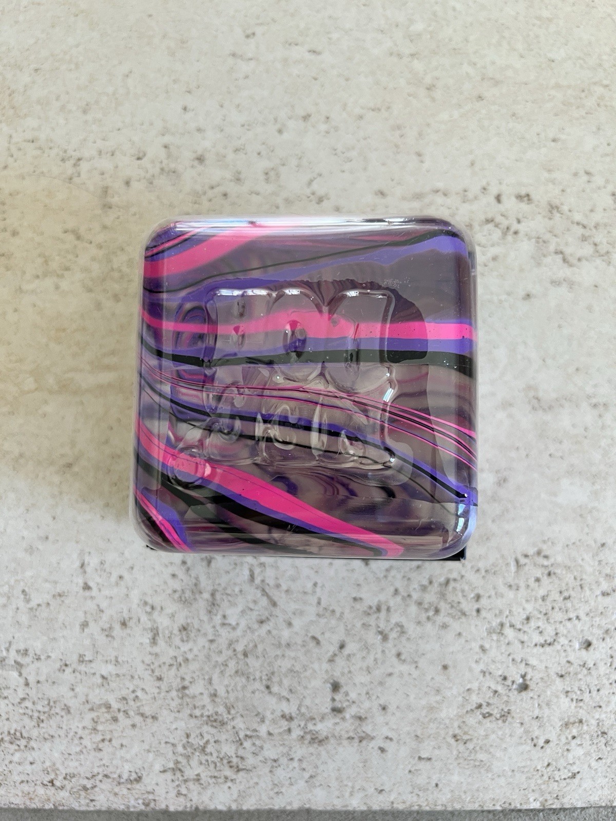 NeeDoh Nice Berg Swirl XL Giant NeeDoh Squishy Swirl Cube Blue Pink Purple