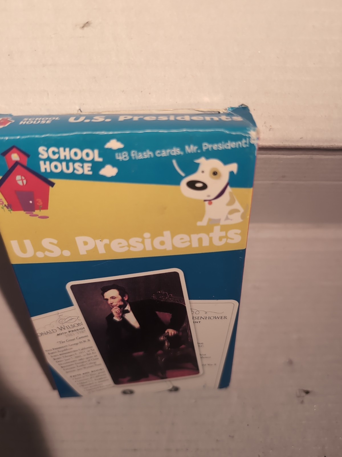 U.S. Presidents 48 Flash Cards Up to Obama School House 2010 Education Learning