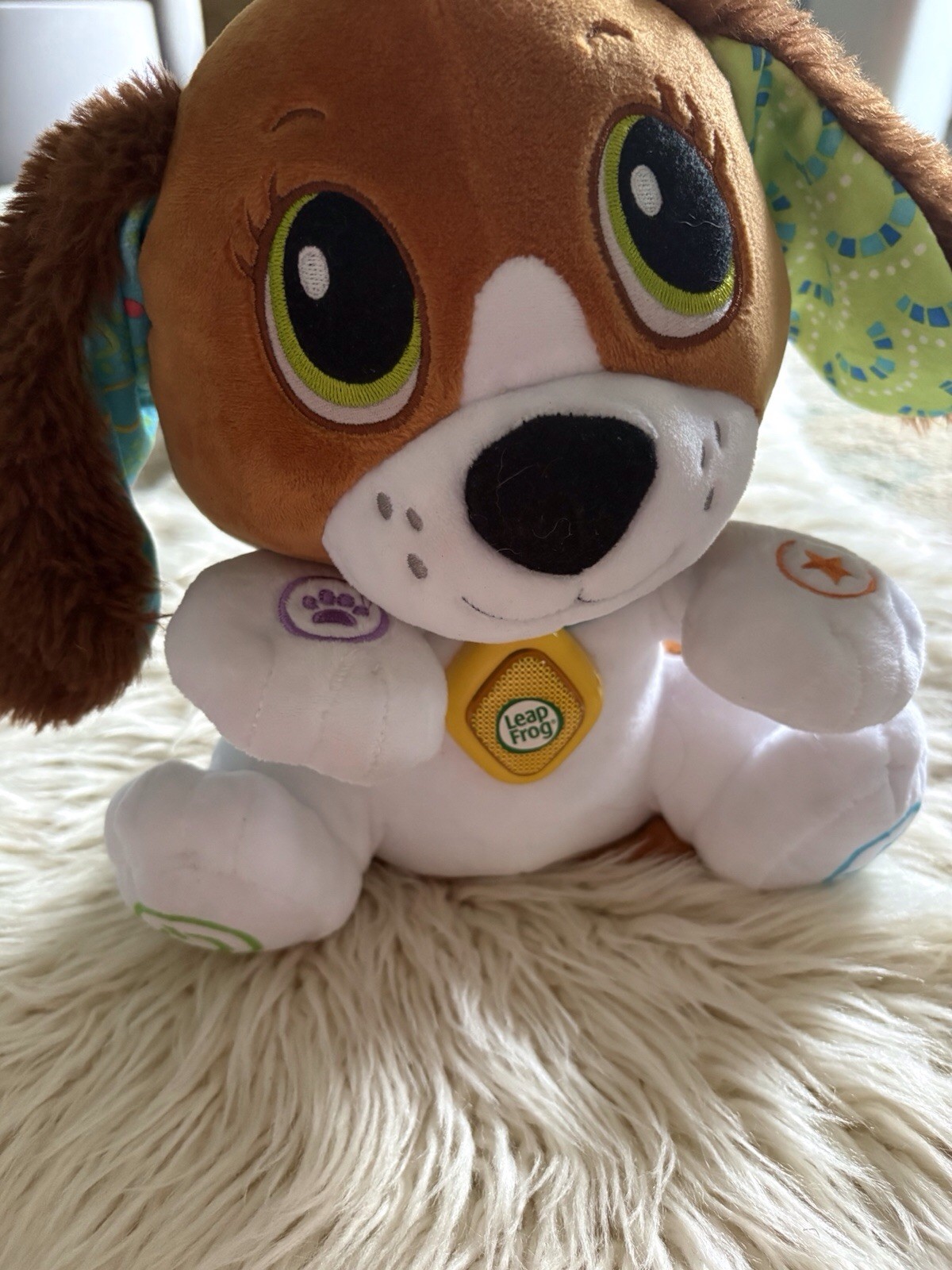LeapFrog Speak & Learn Puppy Bailey Plush Interactive Learning Toy Baby NWOT