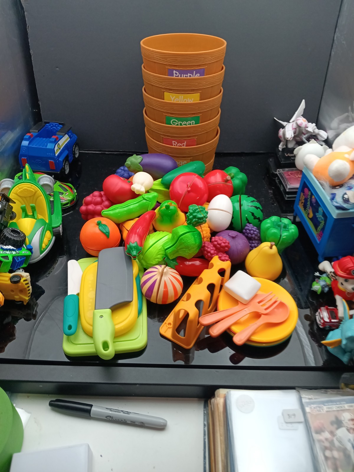 Huge Lot Of Learning Resources Farmers Market Fresh Picked Fruit & Vegies T2796
