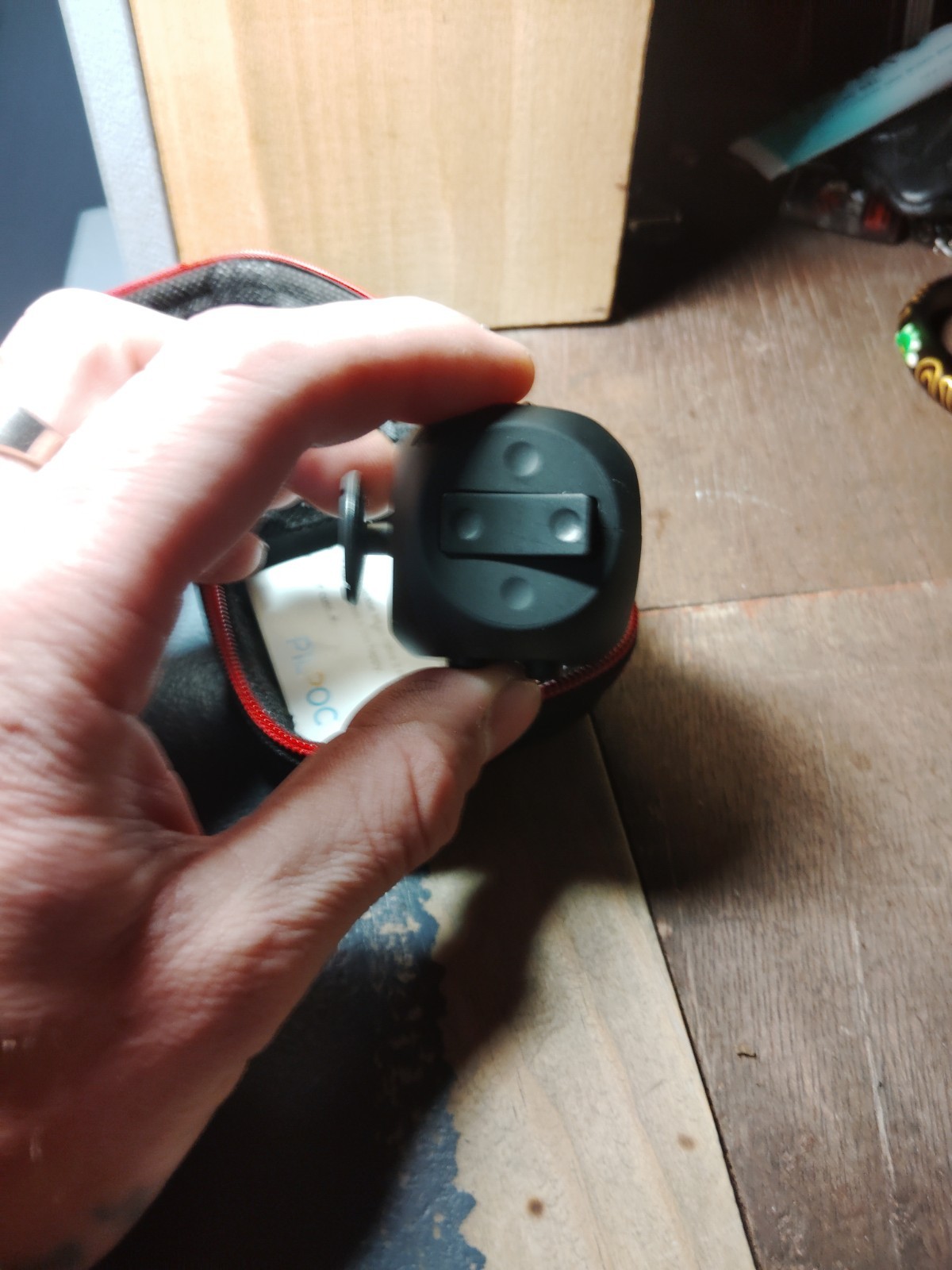 theFube Fidget Cube Black with Carrying Case for Kids Ages 8-11 Years