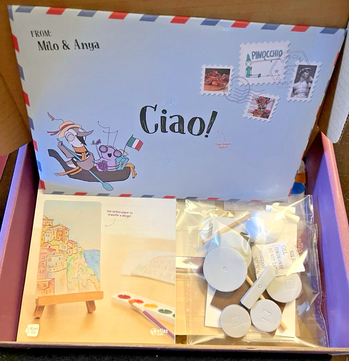 3 lot Kiwi Co Atlas Crate Kids Activity Kits NEW Open Box PERU ITALY JAPAN