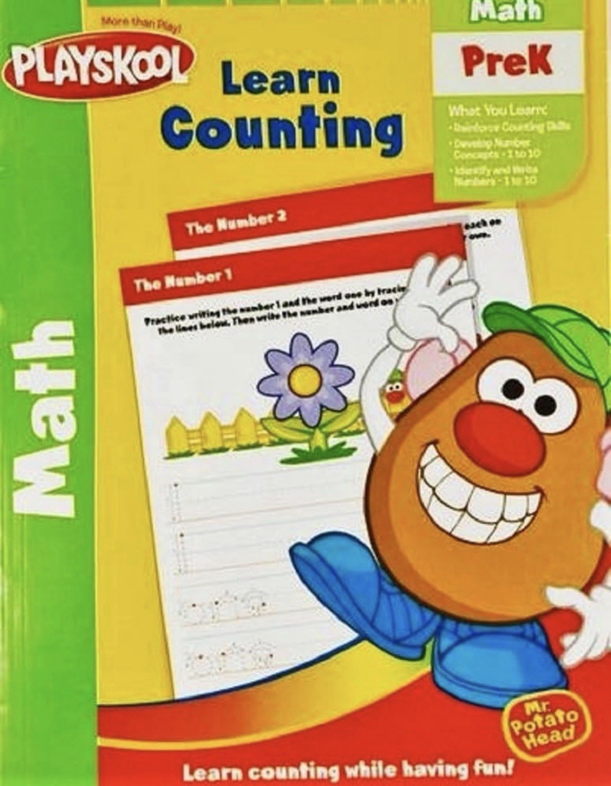 PLAYSKOOL, ALPHABET,COLOR,SHAPES, COUNTING, English, WORKBOOKS Set-4 Pre-K NEW!
