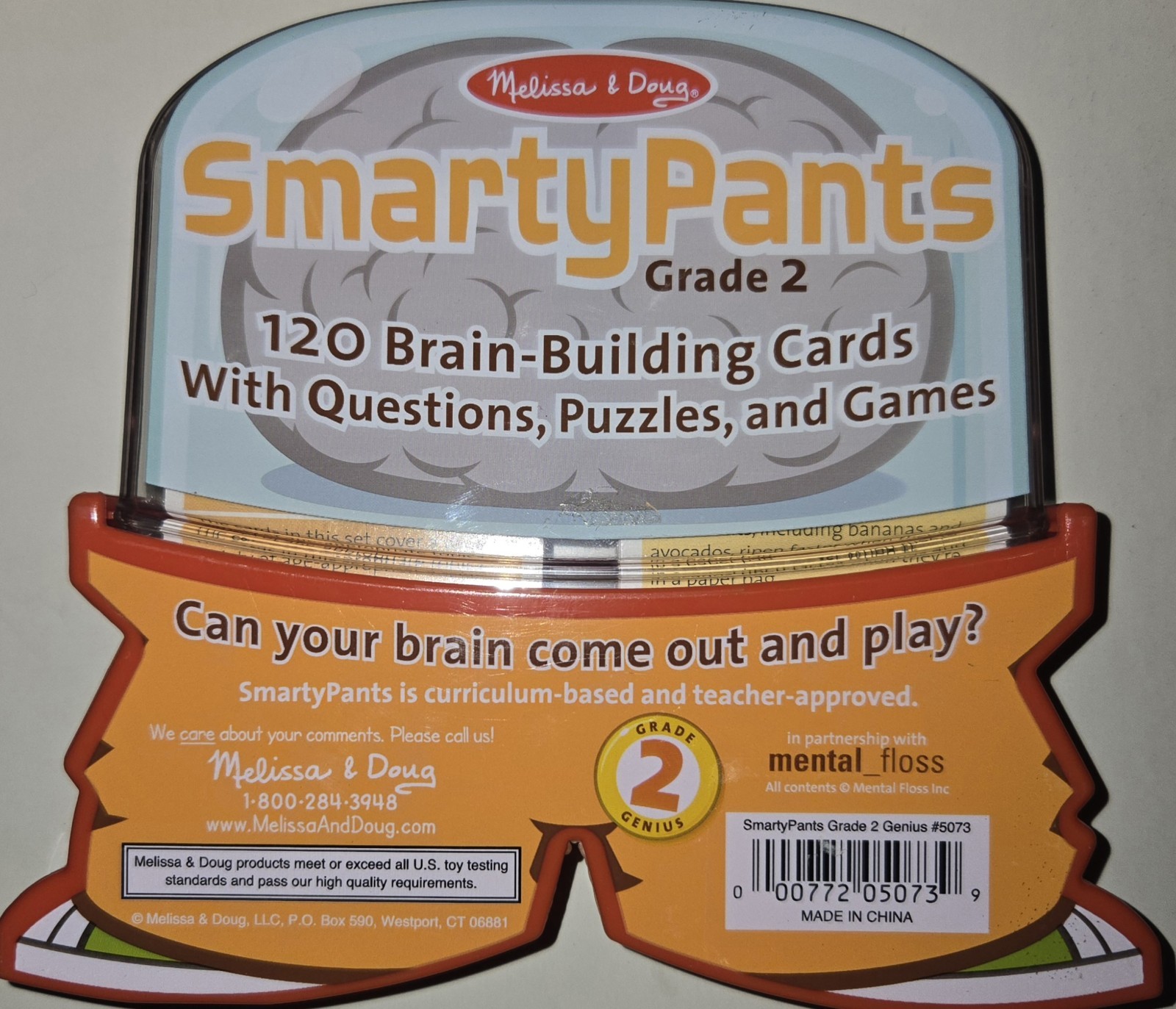 Smarty Pants 2nd Grade Genius Brain Building Game Flash Cards Melissa + Doug NEW