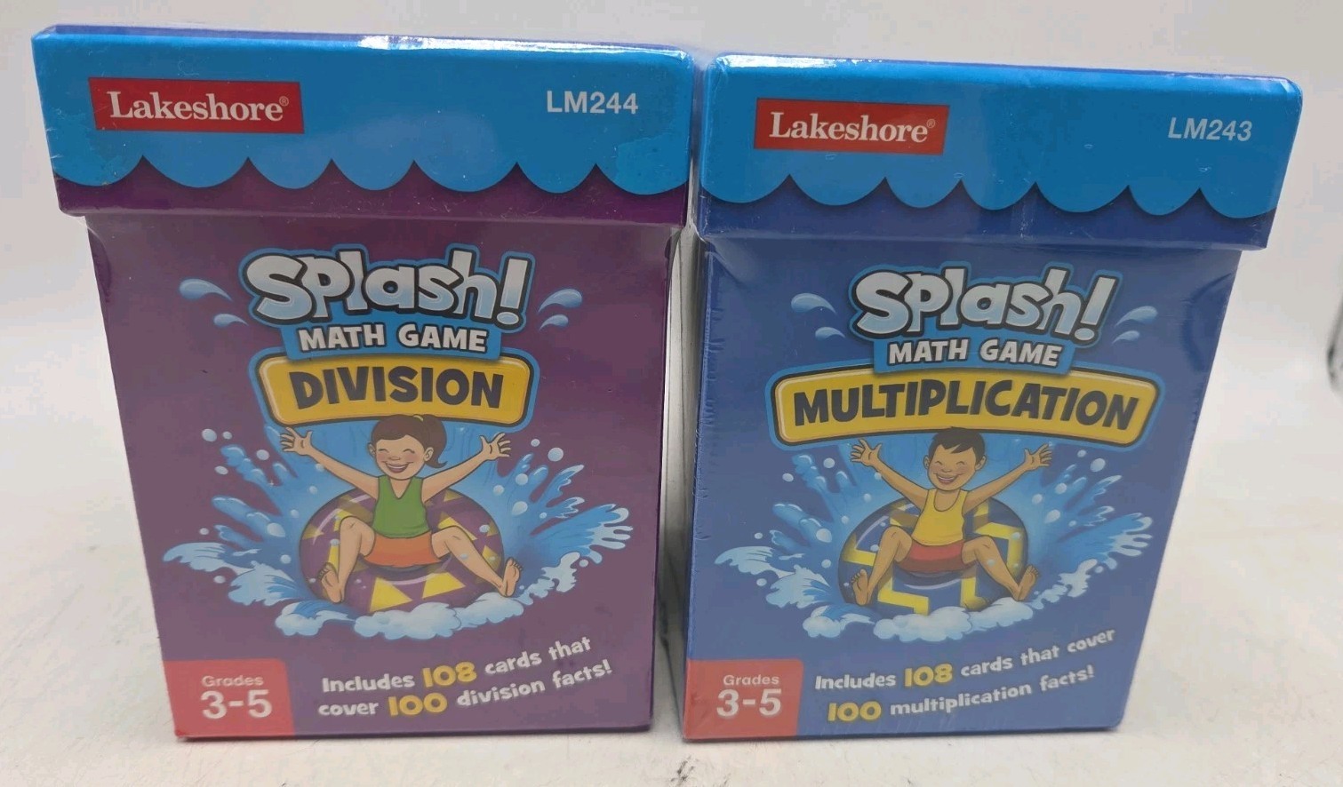 Lakeshore LM243-244 Splash Math Game Multiplication & Division Grades 3-5 Sealed