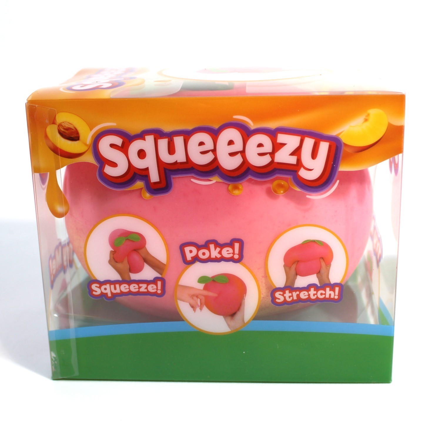 Squeezy Jumbo Tie Dye Duck & Peach Squishy Stress Sensory Fidget Toy Viral