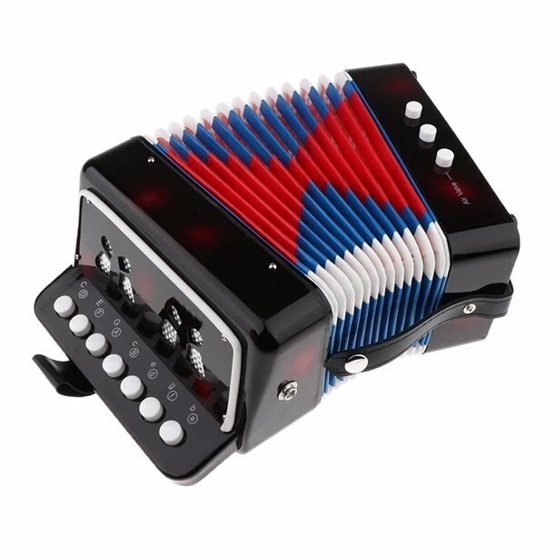 kids Accordion 10 Buttons Keys Toy Accordion MIni Accordian Musical Instrumen