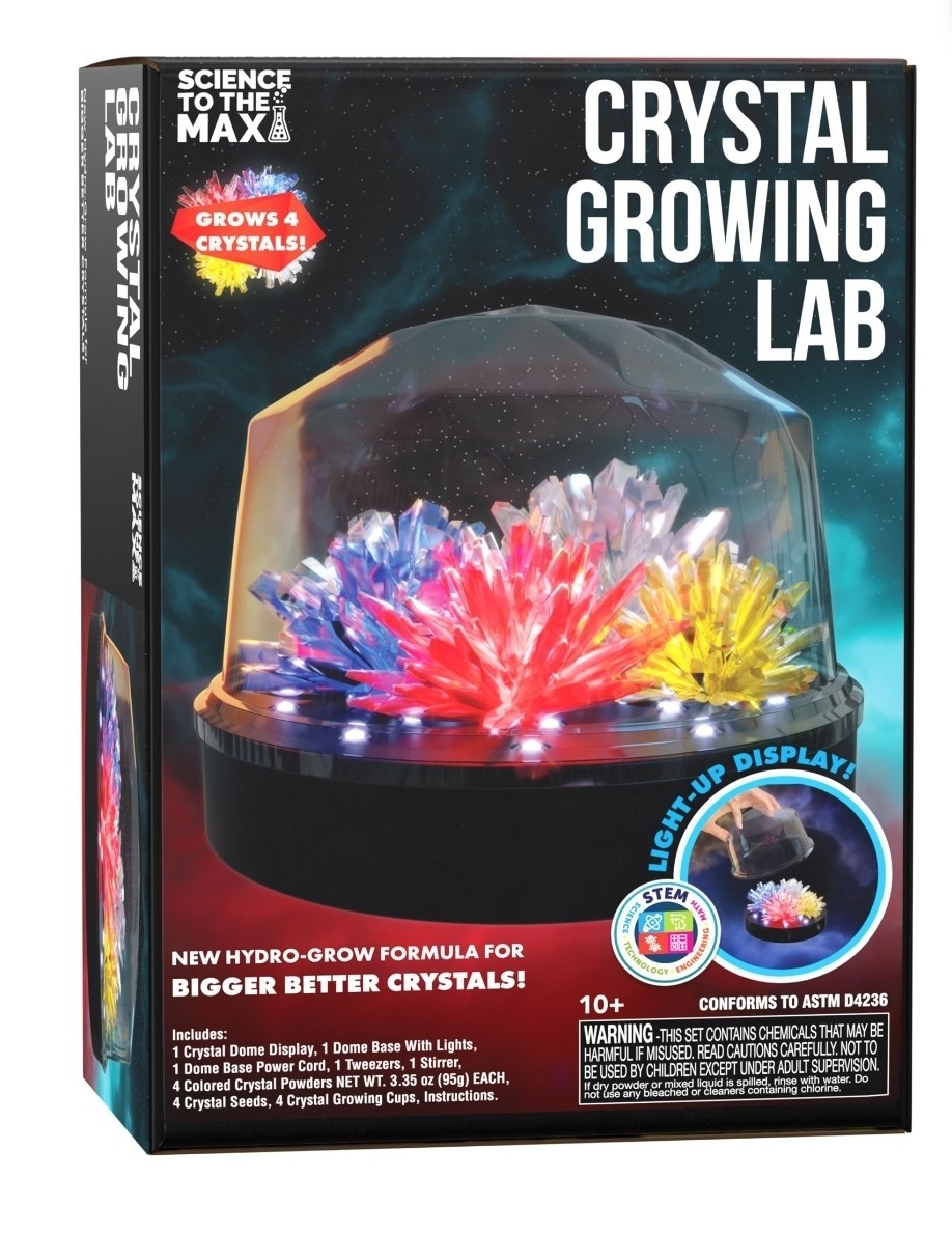 Crystal Growing Lab Kit Kids Science To The Max Experiment Gifts Boy & Girl STEM