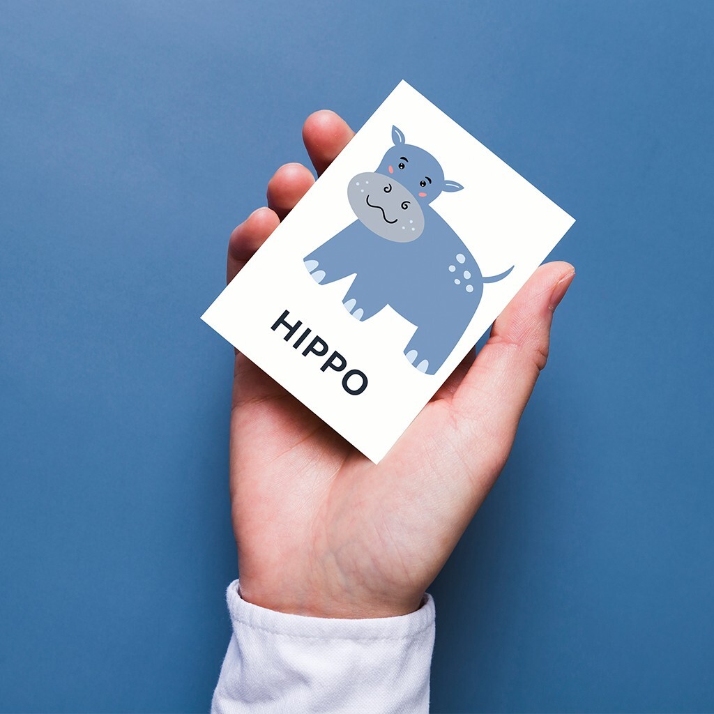 Printable 45 Animals Flash Cards-Montessori-Inspired 45 Card Set for Preschool