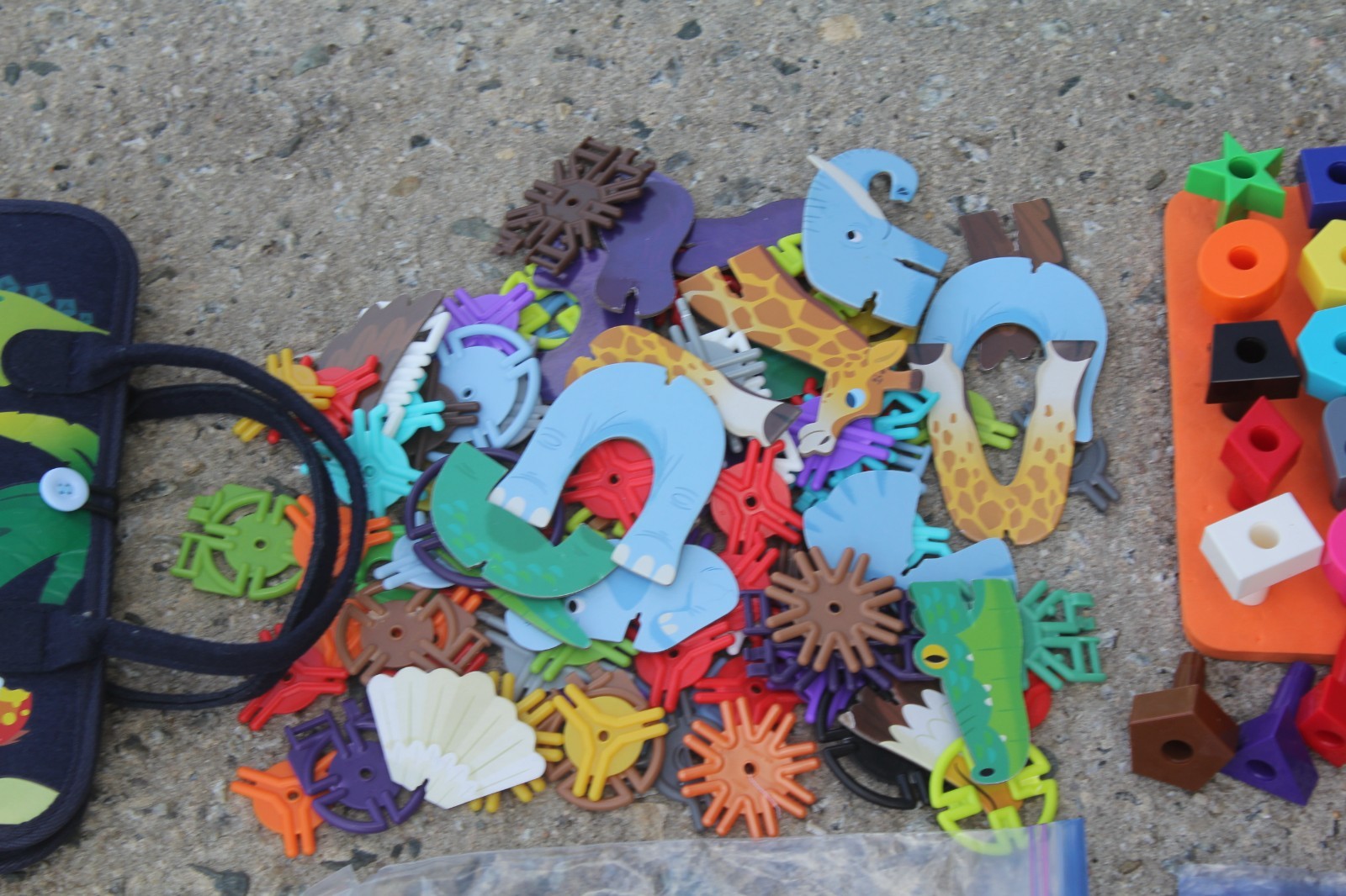 HUGE LOT Sensory Manipulative Wood Counting Toddler Homeschool Learning Tools