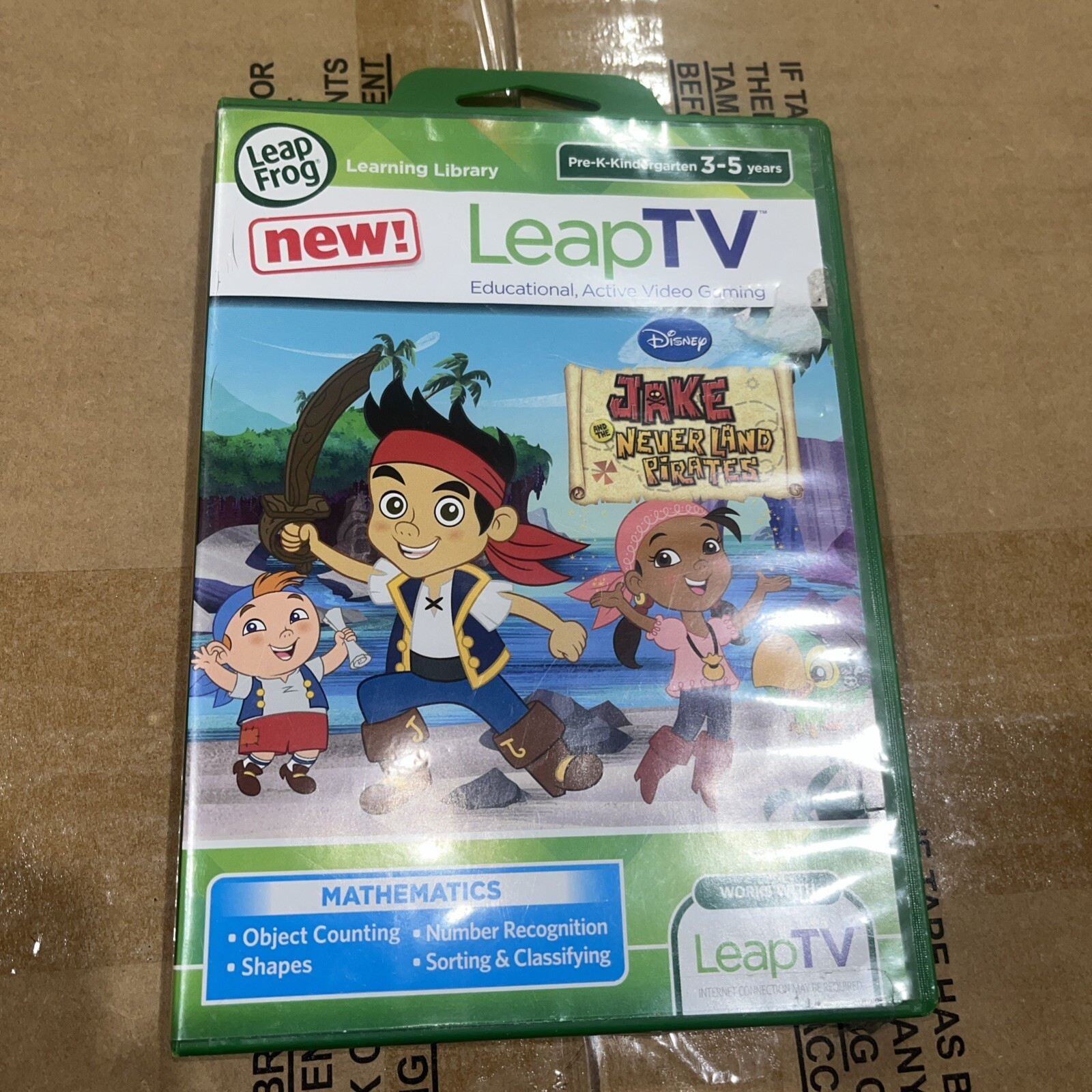 LeapTV LeapFrog Disney Jake and the Never Land Pirates Math Learning Games