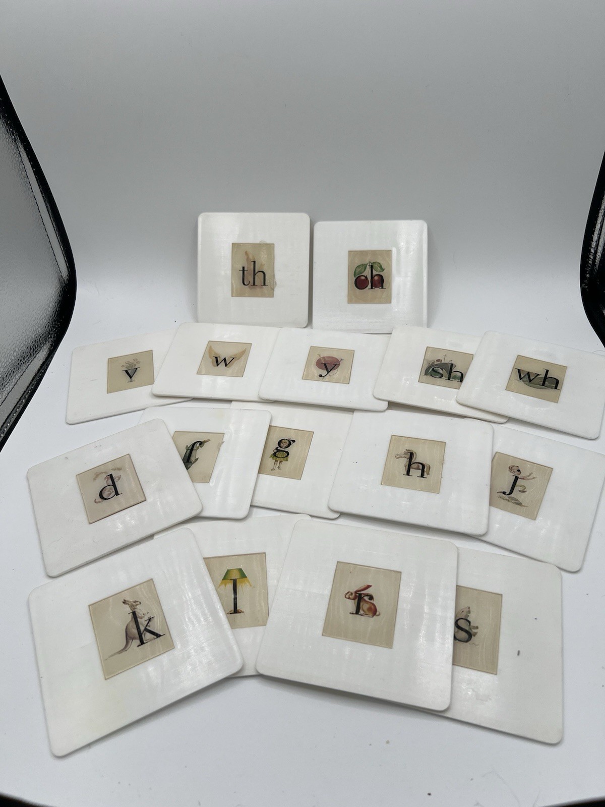 HOUGHTON MIFFLIN Part Set of Animated Alphabet Key Cards-Holographic Flash Cards