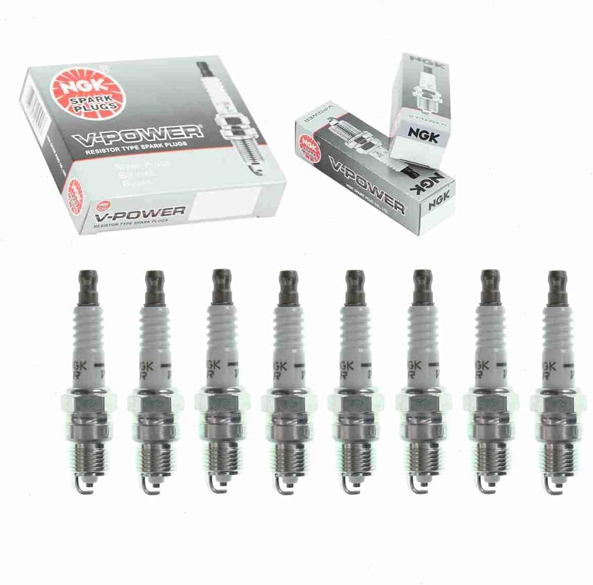 8 pc NGK V Power Spark Plugs compatible with Chevrolet Silverado 5.7L V8 1995