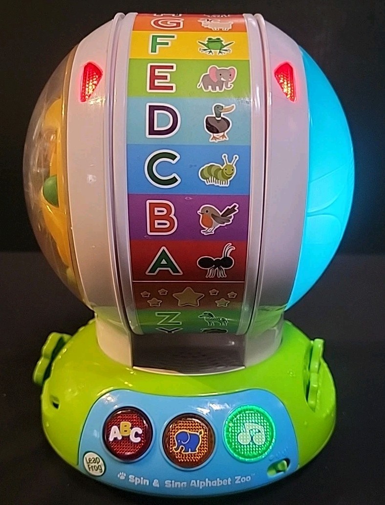 Leapfrog Spin and Sing Alphabet Zoo for Ages 6 Months To 36 Months Blue
