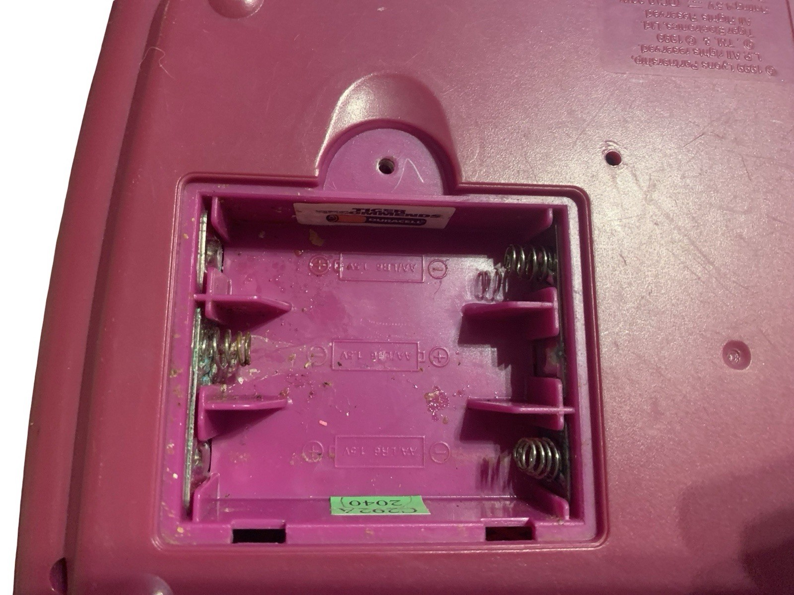 Vintage Barney’s Learning Laptop 1999 Interactive Tiger Toy DOES NOT WORK