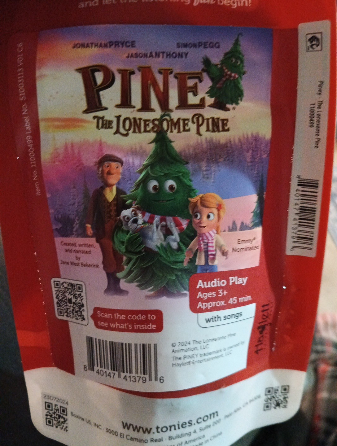 🌲 Piney: The Lonesome Pine Tonies Figure – US Release For Toniebox Players 🌲