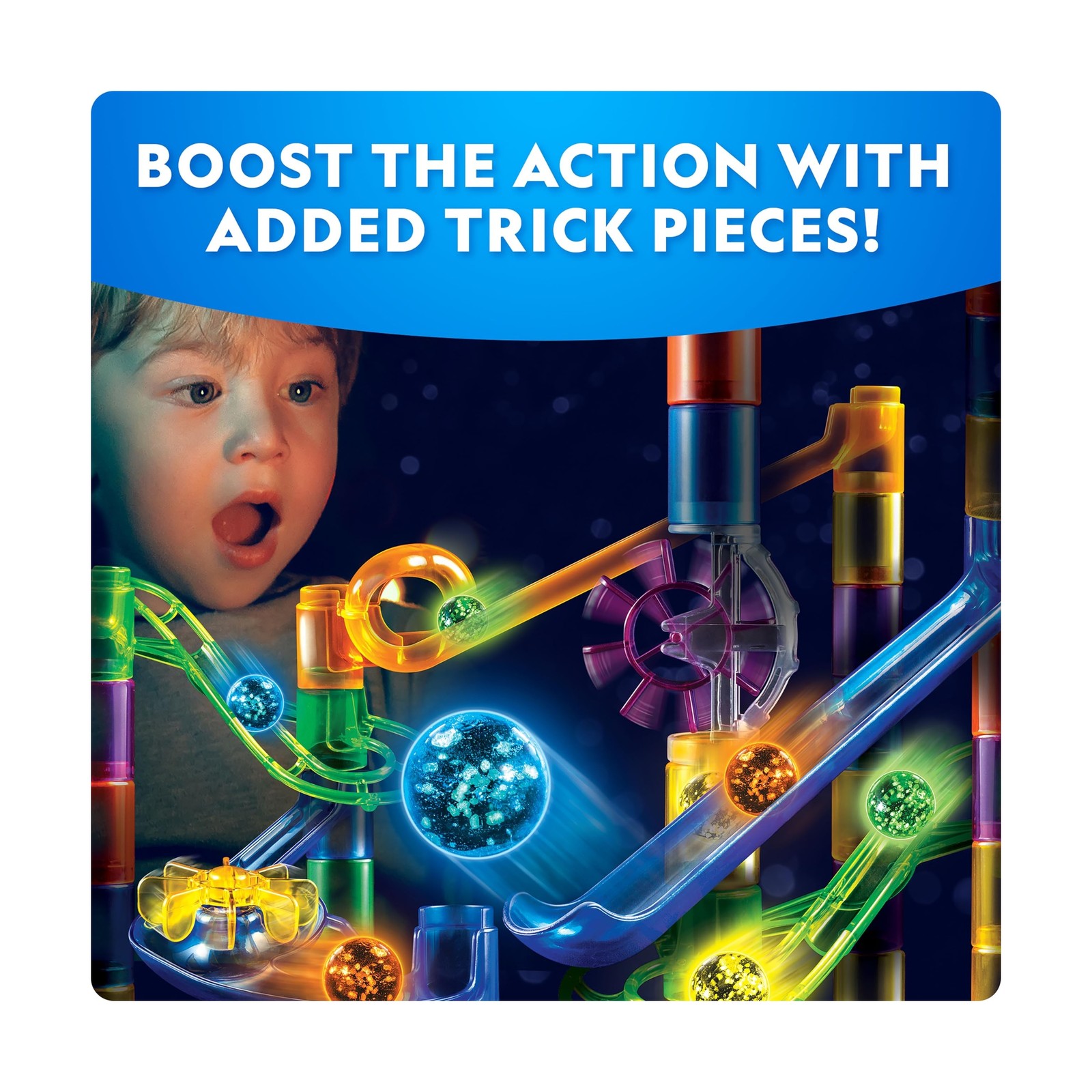 NATIONAL GEOGRAPHIC Glowing Marble Run Expansion Pack – 5 Glow … FAST USA SHIP