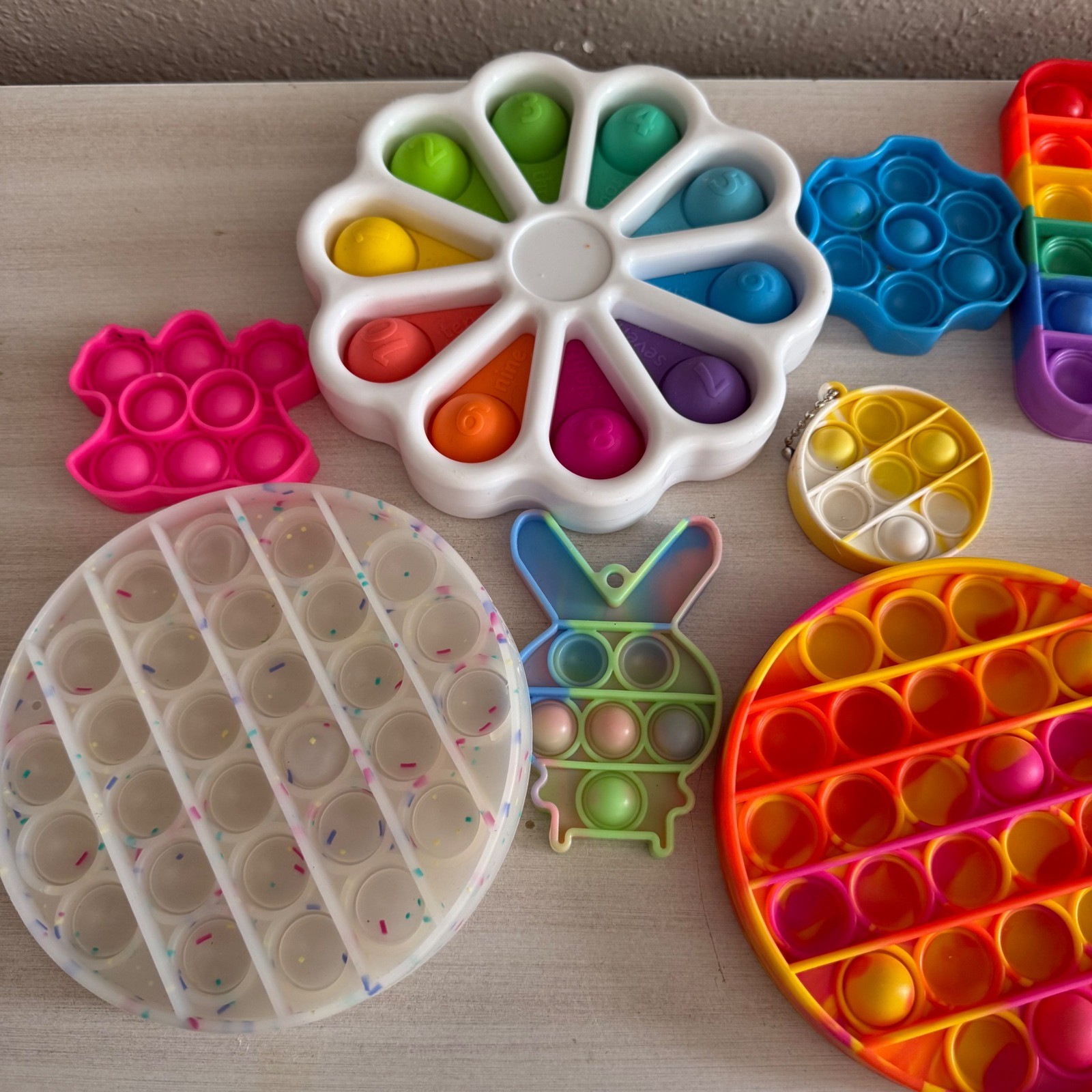 Fidget Toy Set Pop It Sensory Bubble Push Silicone Stress Relief Pack