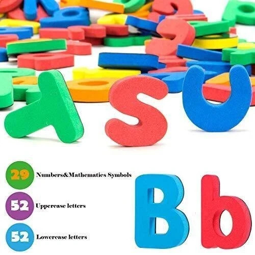 INNOCHEER Magnetic Letters and Numbers with Easel for Kids- 133 Pieces