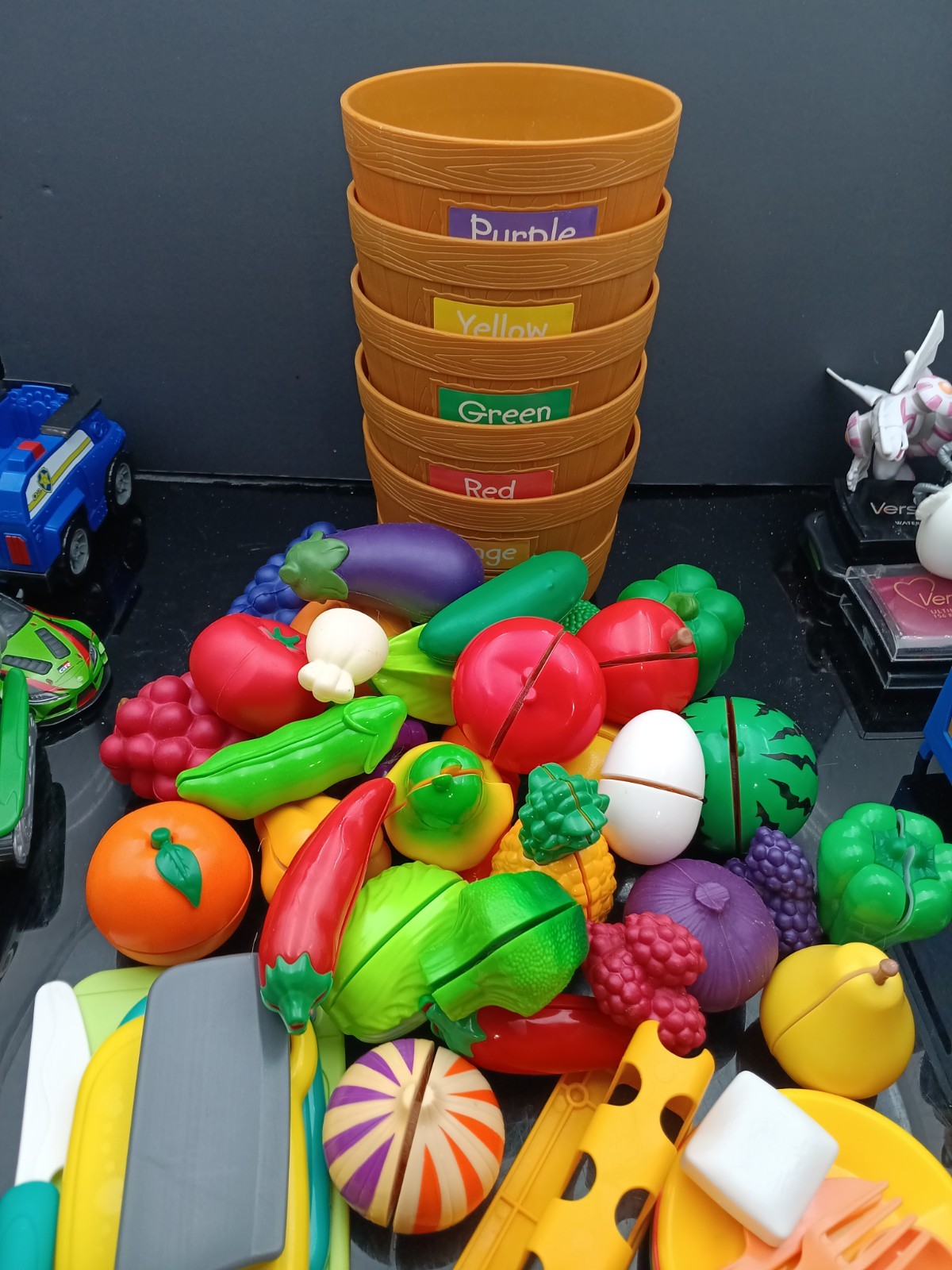 Huge Lot Of Learning Resources Farmers Market Fresh Picked Fruit & Vegies T2796