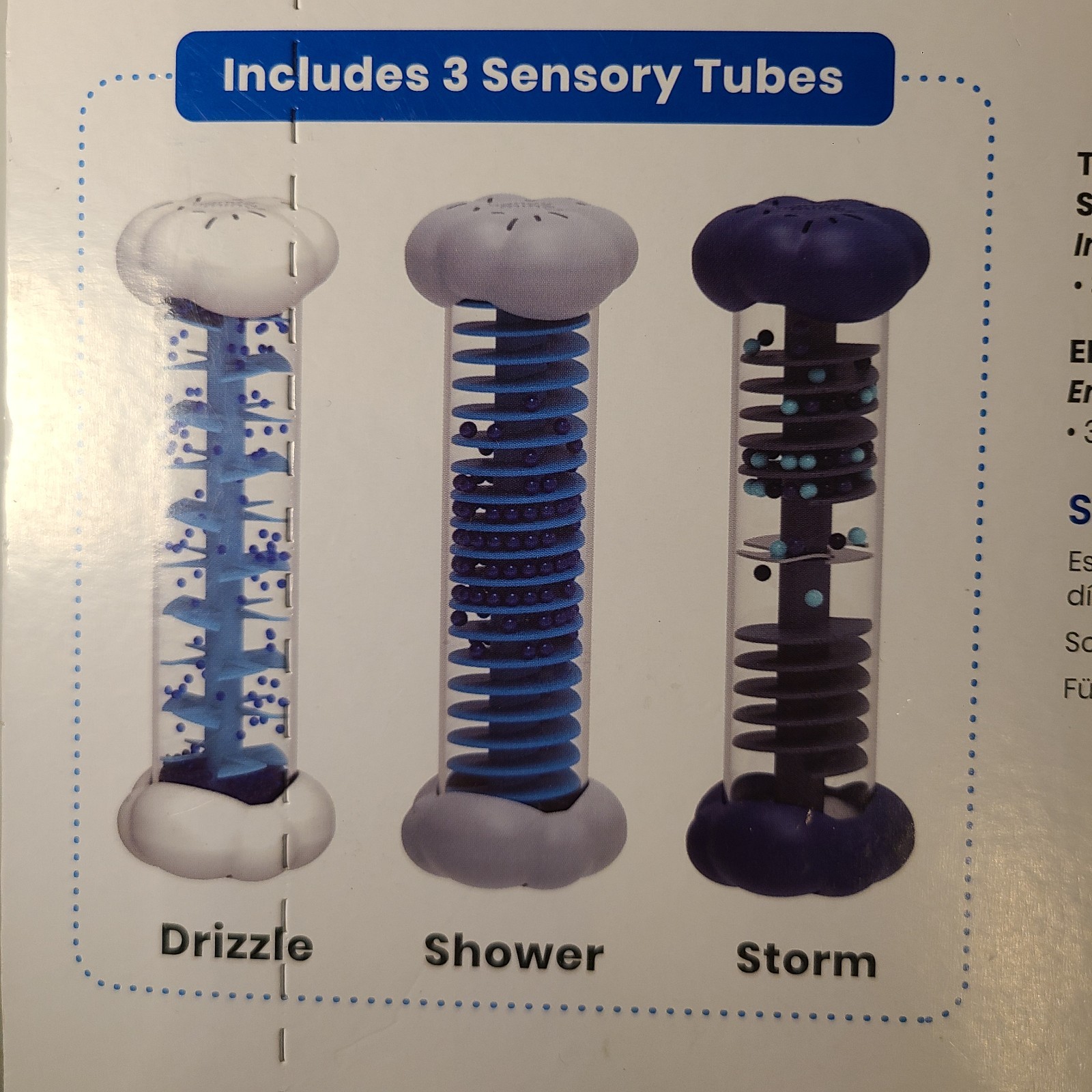 Learning Resources Hand 2 Mind Sounds Of Rain Sensory Tubes Calming Stim Toy Set