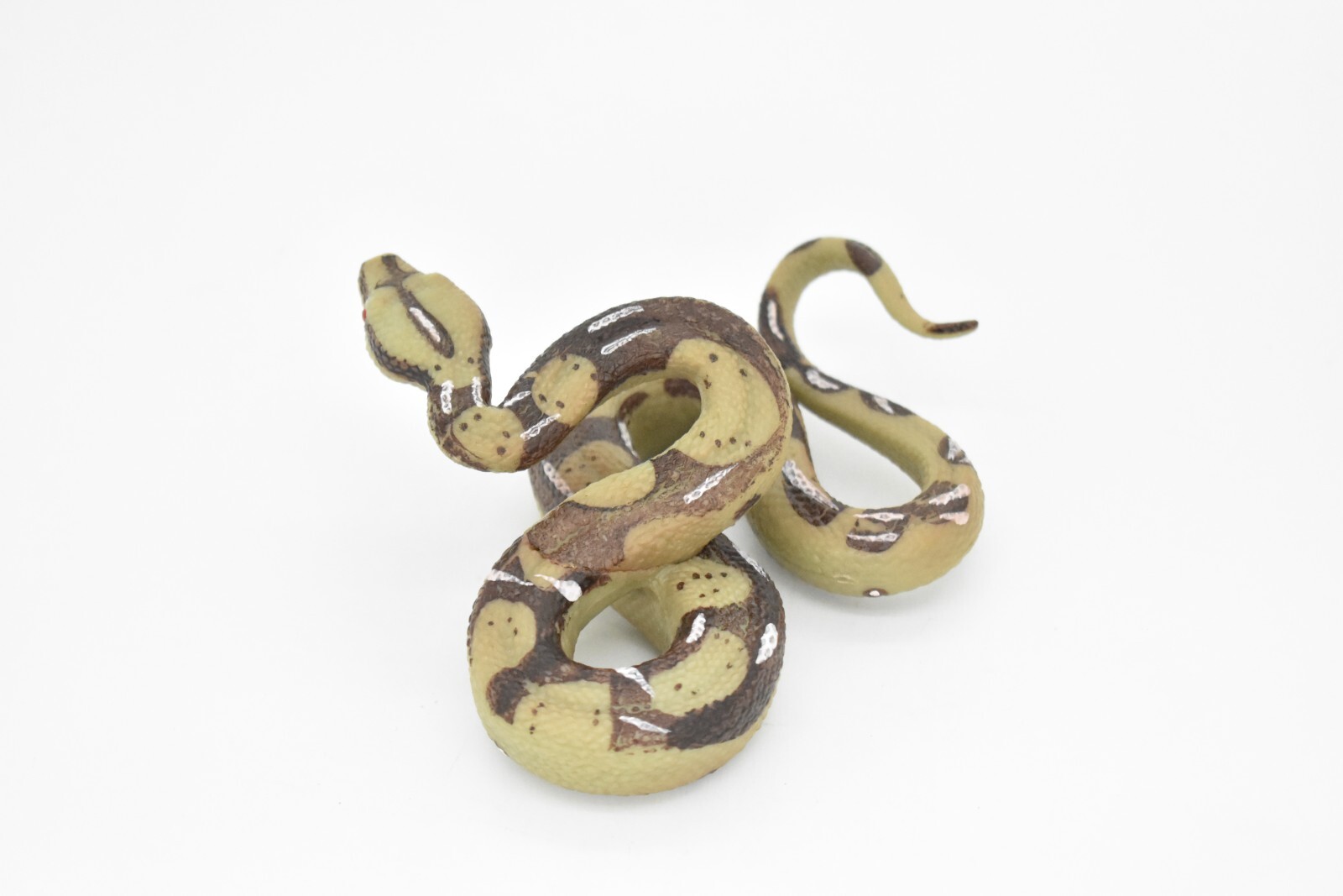 Python Snake Toy, Museum Quality Rubber Model Hand Painted Figurine 5″ CH100BB87