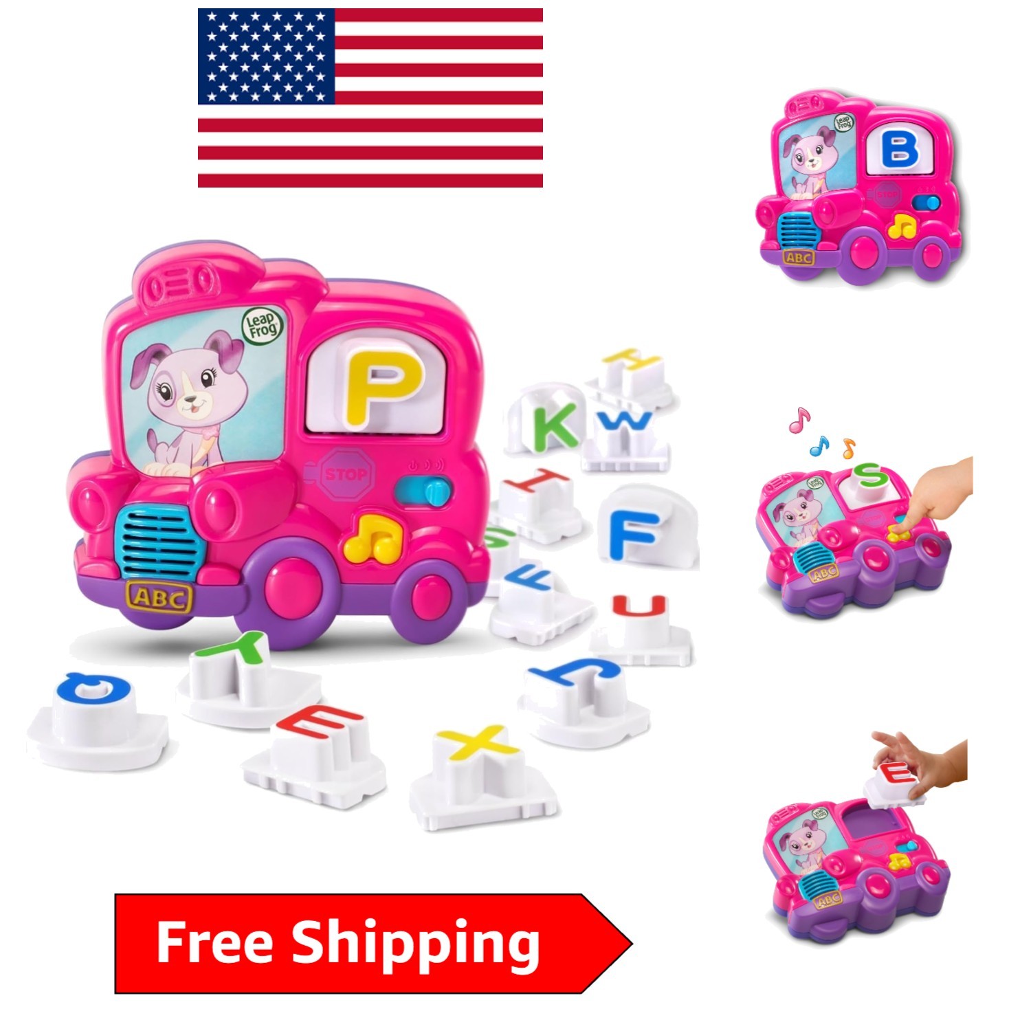 LeapFrog Pink Fridge Phonics Set – Engaging Magnetic Alphabet for Kids