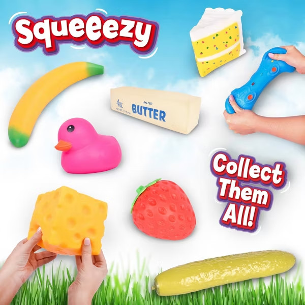 Sunny Days JUMBO Squeezy Banana 14 Inches Long Tiktok Viral Squishy Toy 🍌NEW