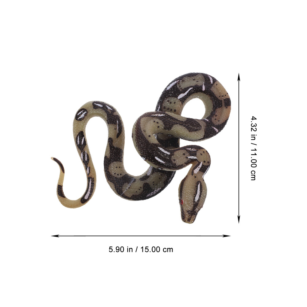 Fake Rattlesnake Python Model Big Realistic Snake Simulation Python Model Toy