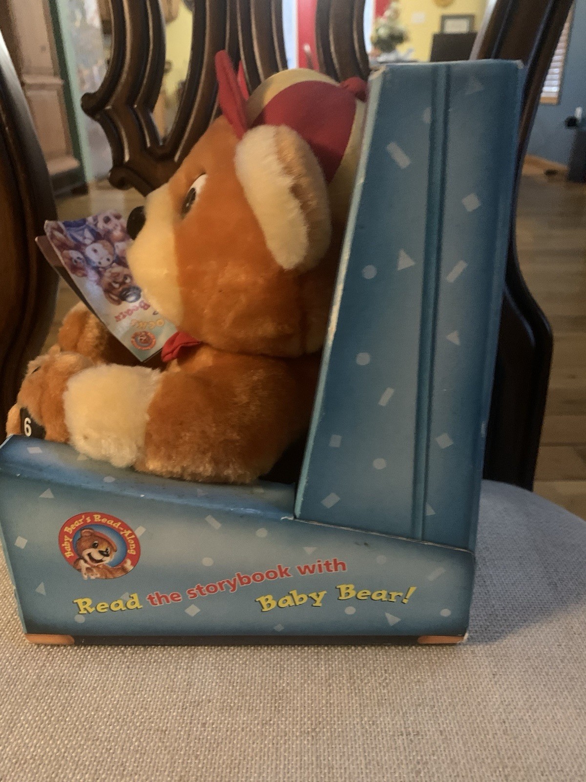 Baby Bears Read Along Goldilocks and the Three Bears Book Chair Teddy Bear Vtg
