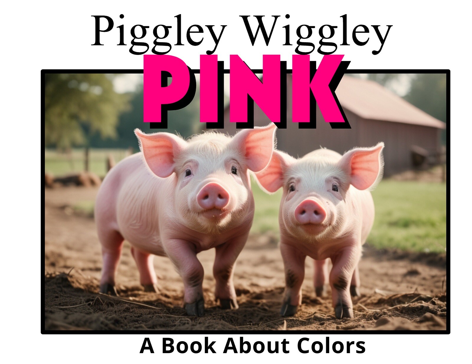 Pink | Piggley Wiggley Pink| LEARNING COLORS | Spiral Bound Picture Book