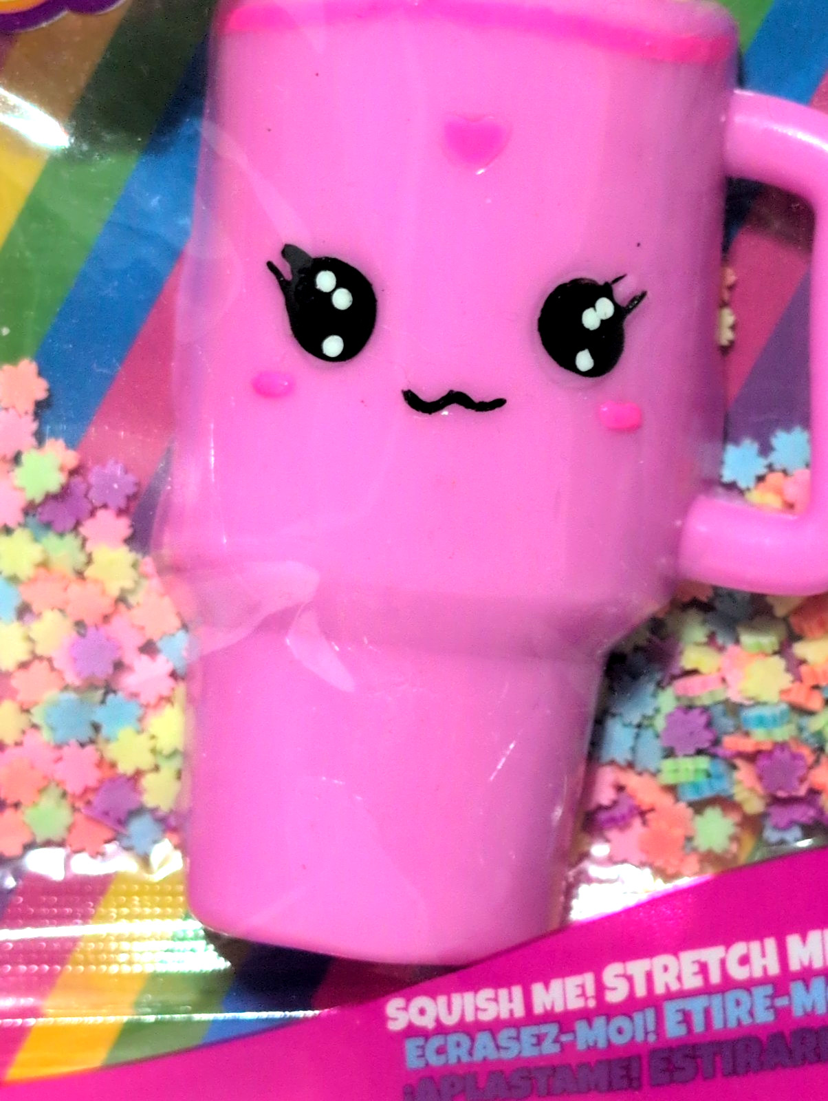 Taba Scented Jelly Squeezeables Pink Shake Squishy Squeeze Toy w Pouch DIY NEW