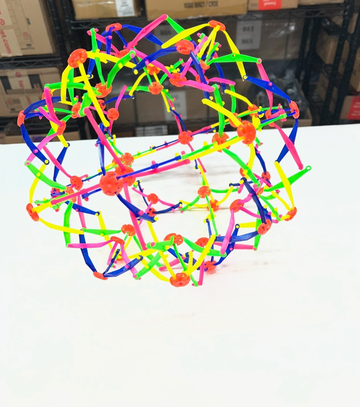 Hoberma Transformer mini Expanding Sphere Neon Colors Set of 4 New without Box