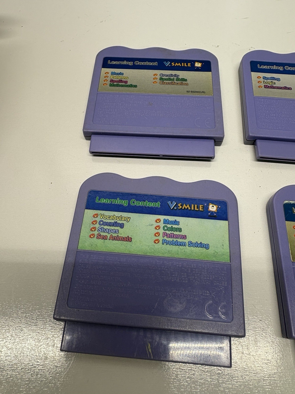 VTech V.Smile Disney Princess Game Lot Aladdin Cinderella Little Mermaid