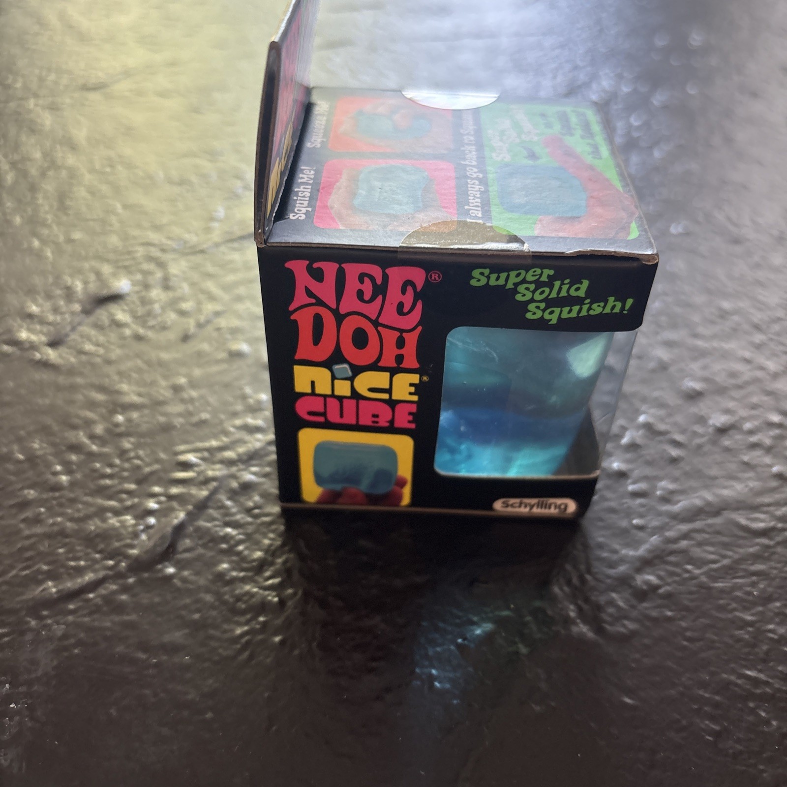 NEE DOH NICE CUBE SUPER SOLID SQUISH BLUE SCHYLLING 3+ BRAND NEW SEALED IN BOX
