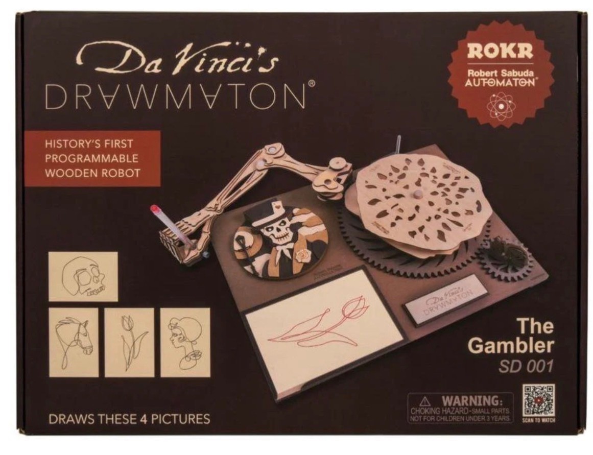 ROKR Da Vinci’s Drawmaton (The Robot) Wooden Drawing Robot Automaton NEW