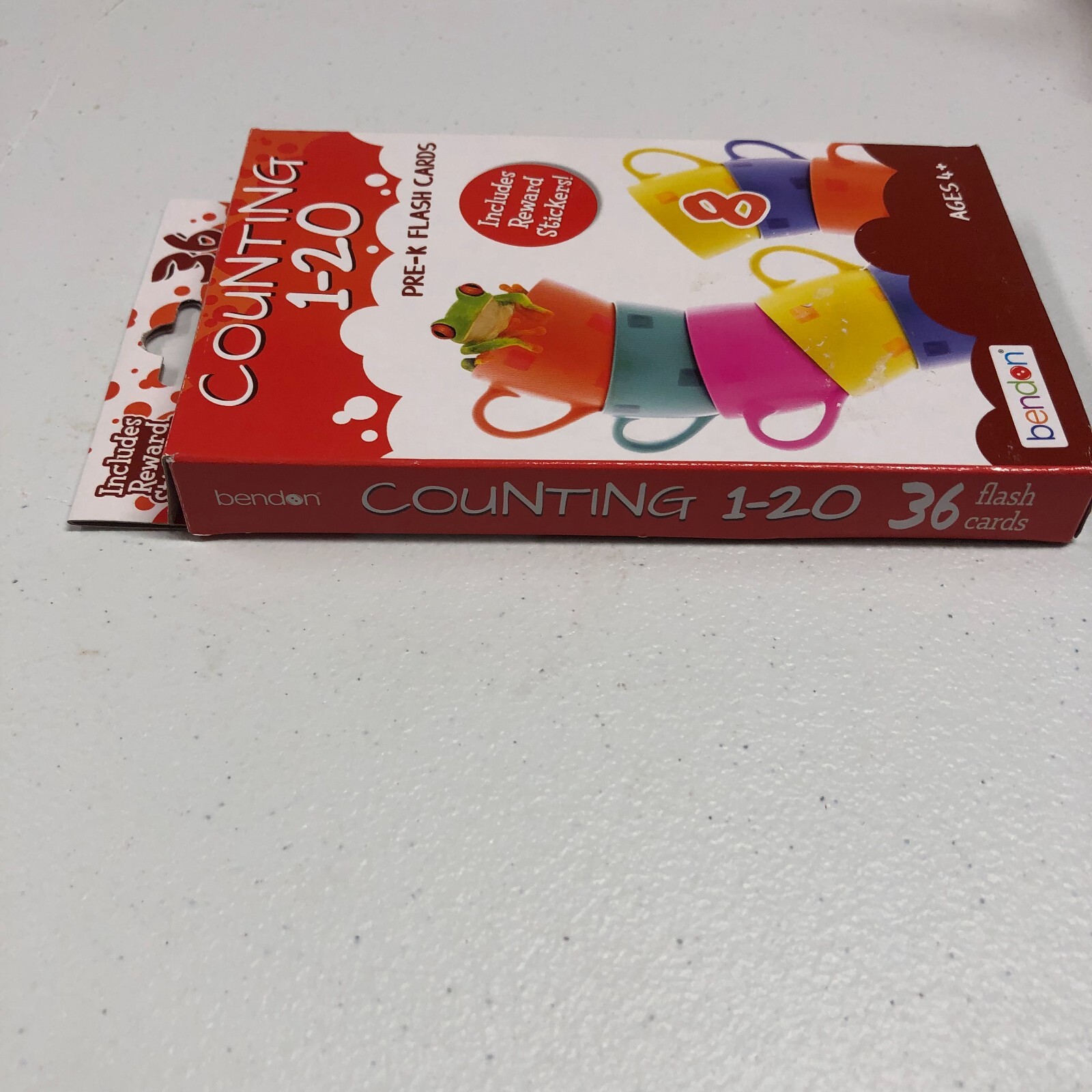 Benton Counting 1-20 Pre-K Flash Cards Includes Reward Stickers New