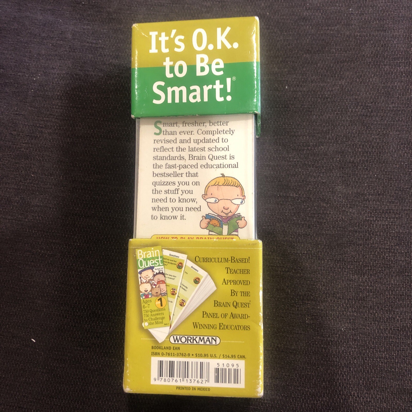 Brain Quest Grade 1 Age (6-7) 3rd Edit. Set of 2. Pre-Owned (M)