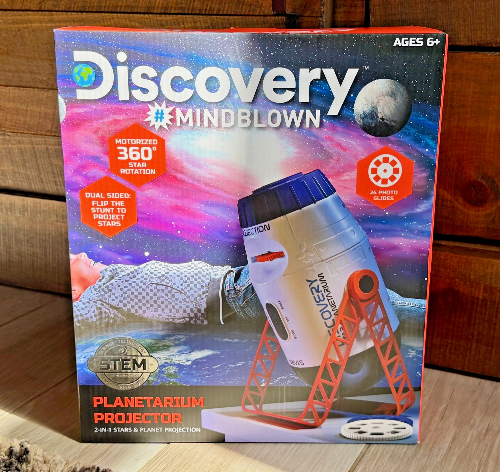 NEW ~ Discovery™ #Mindblown 2-in-1 Reversible Planetarium Space Projector, NIB
