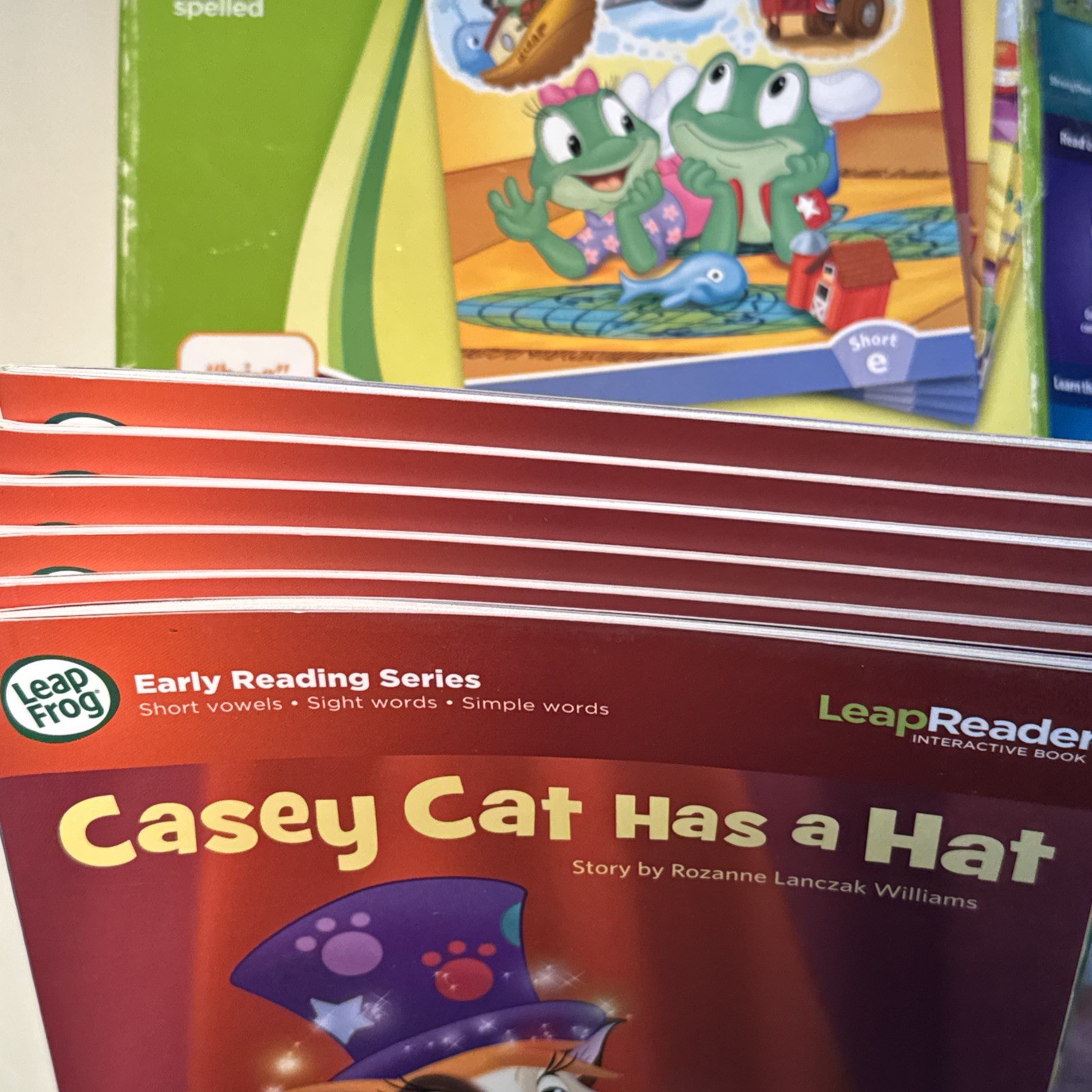 LeapFrog LeapReader LEARN TO READ Consonants Short Vowels Book Set Early Reading