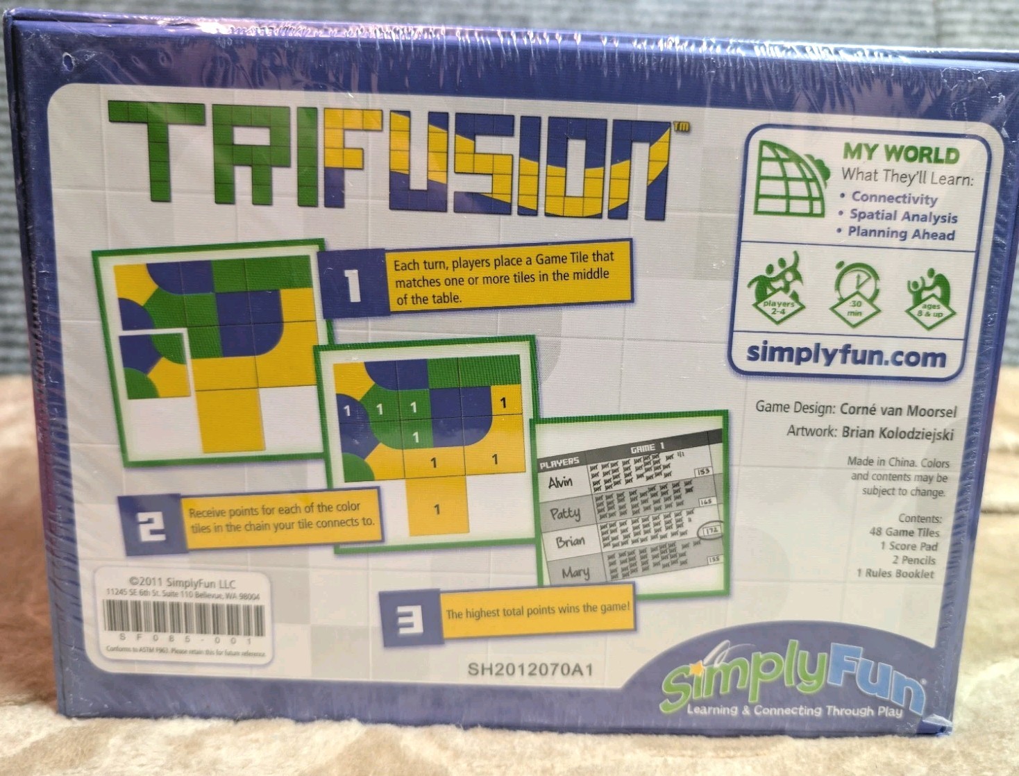 STEM Game – Trifusion Game Pattern Recognition & Problem Solving TRI FUSION New