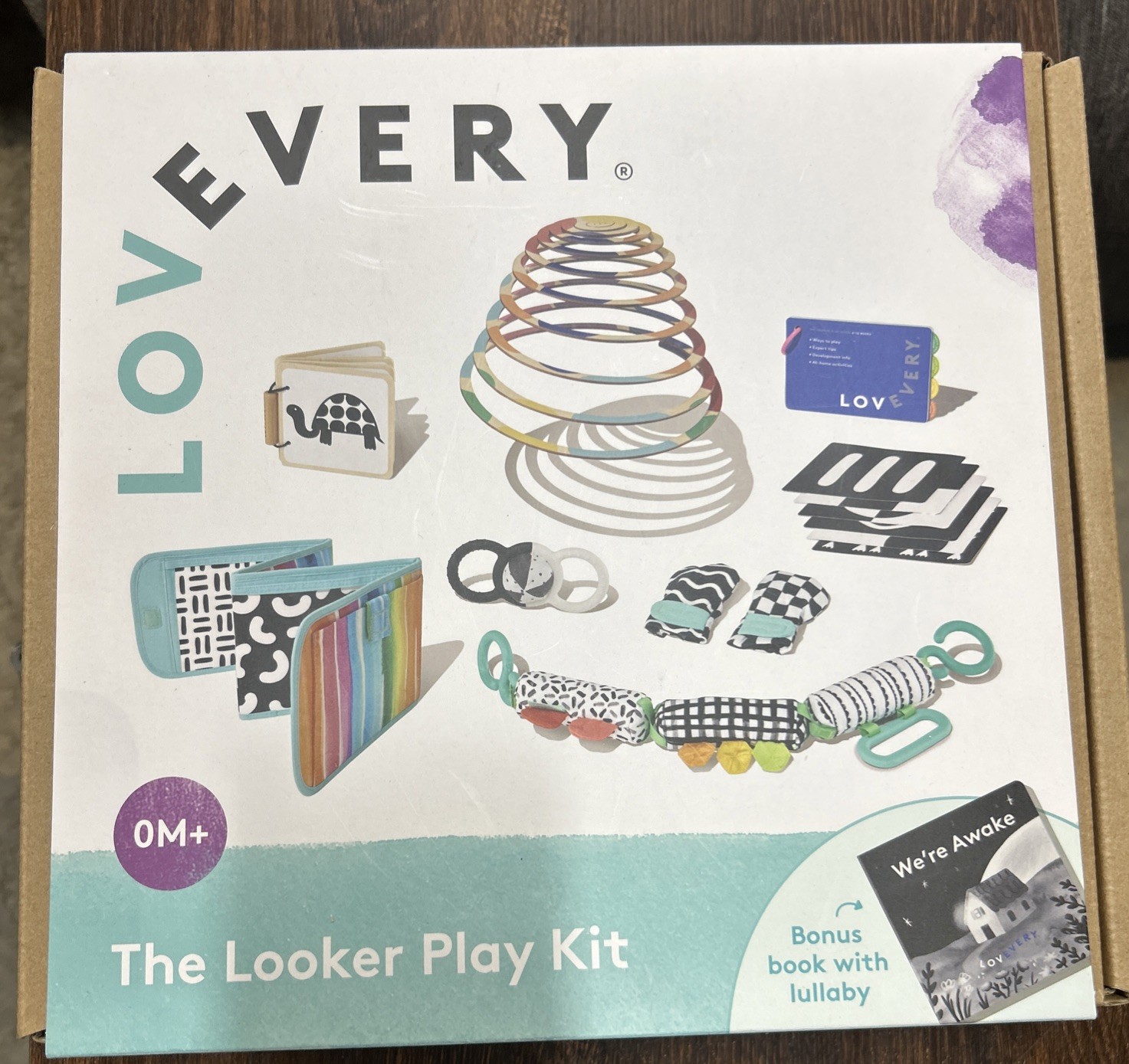 Lovevery The Looker Play Kit Baby Play Kit: Mobile, Rattle, Sensory Toys, Etc.