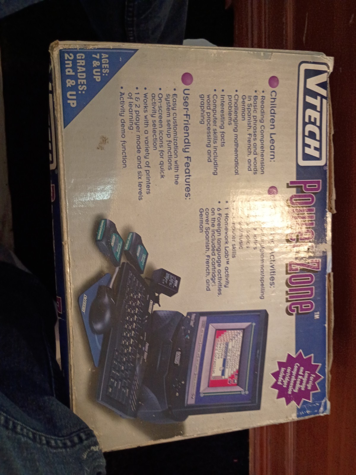Rare Vintage VTech Power Zone Desktop With Rare Foreign Language Disc