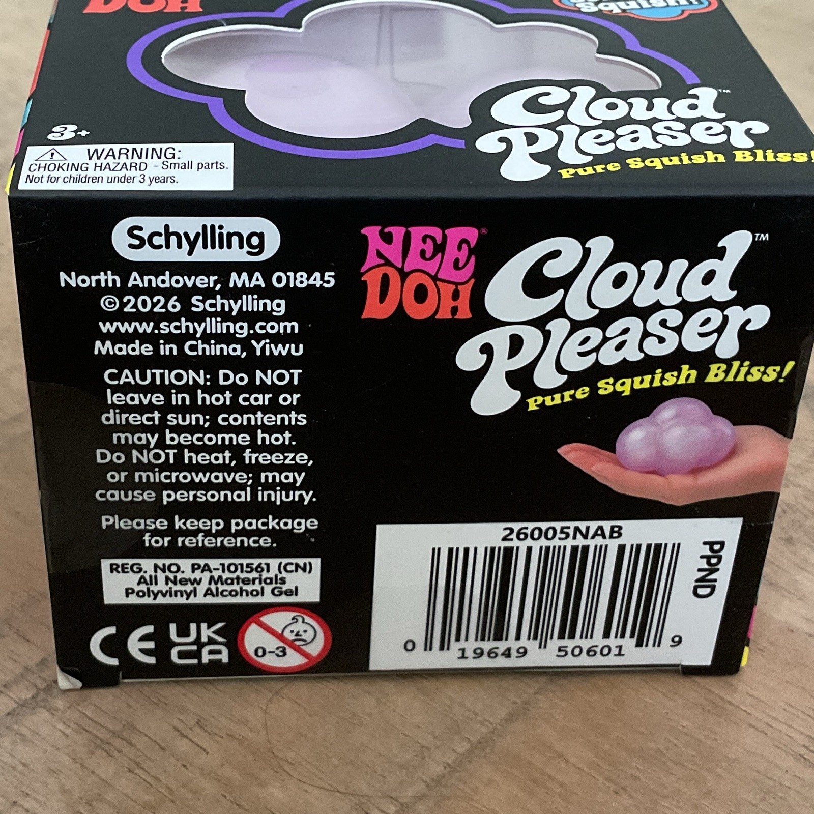 Schylling Nee Doh Cloud Pleaser Squish Toy, Purple #26005NAB