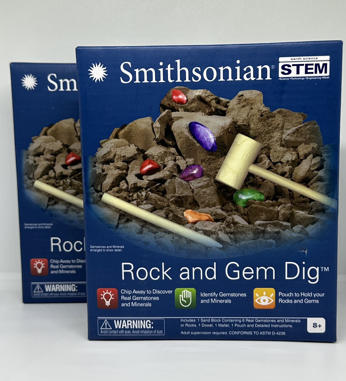 Smithsonian Rock & Gem Dig STEM Kids Activity Kit Science Geology Discovery FUN