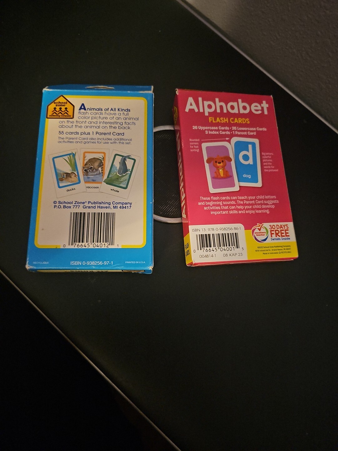 Set Of 2 Flash Cards For Ages 3 And Up