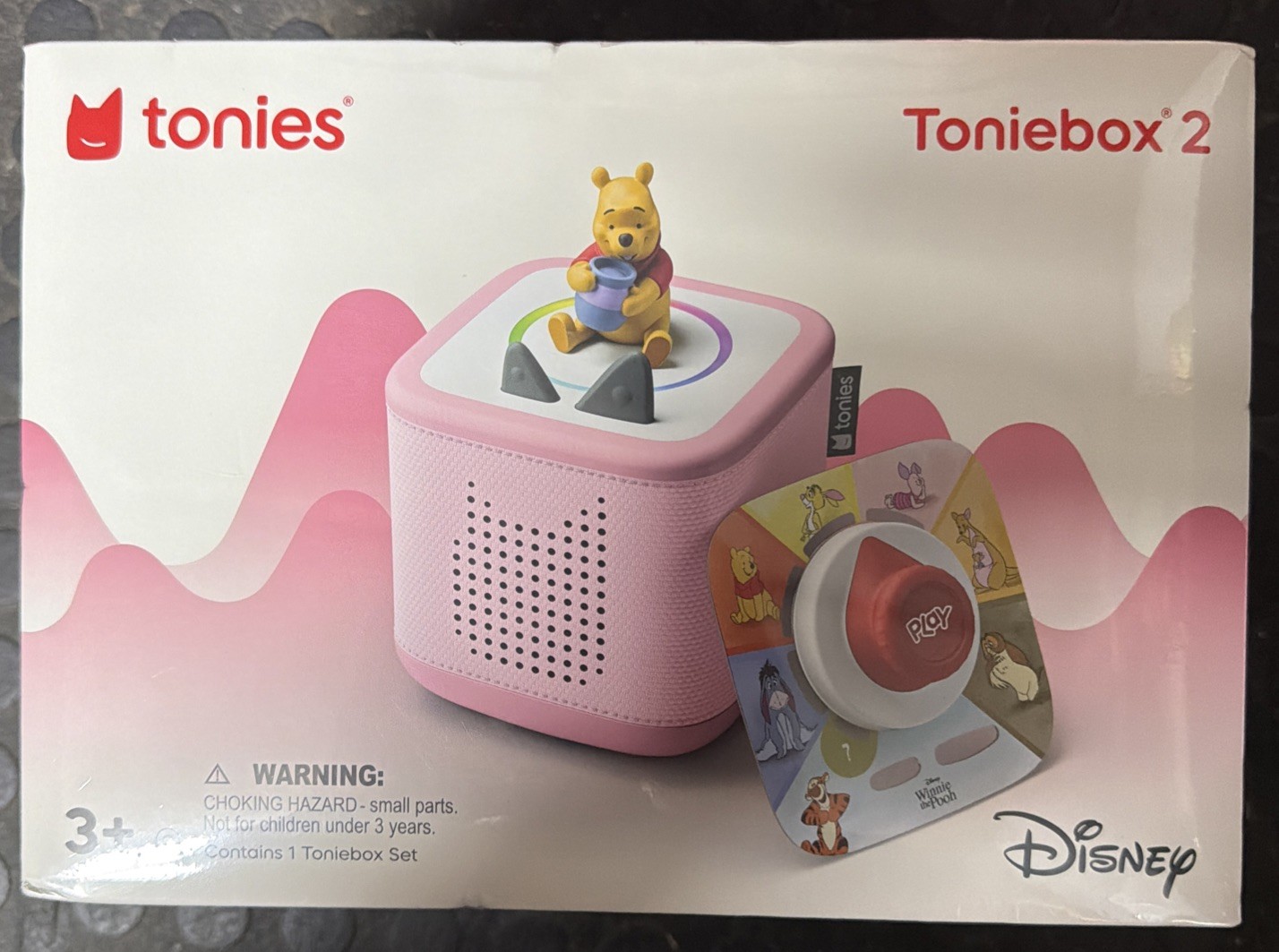 TONIEBOX 2 AUDIO PLAYER BUNDLE TONIES FOR KIDS 3+ WINNIE THE POOH PINK